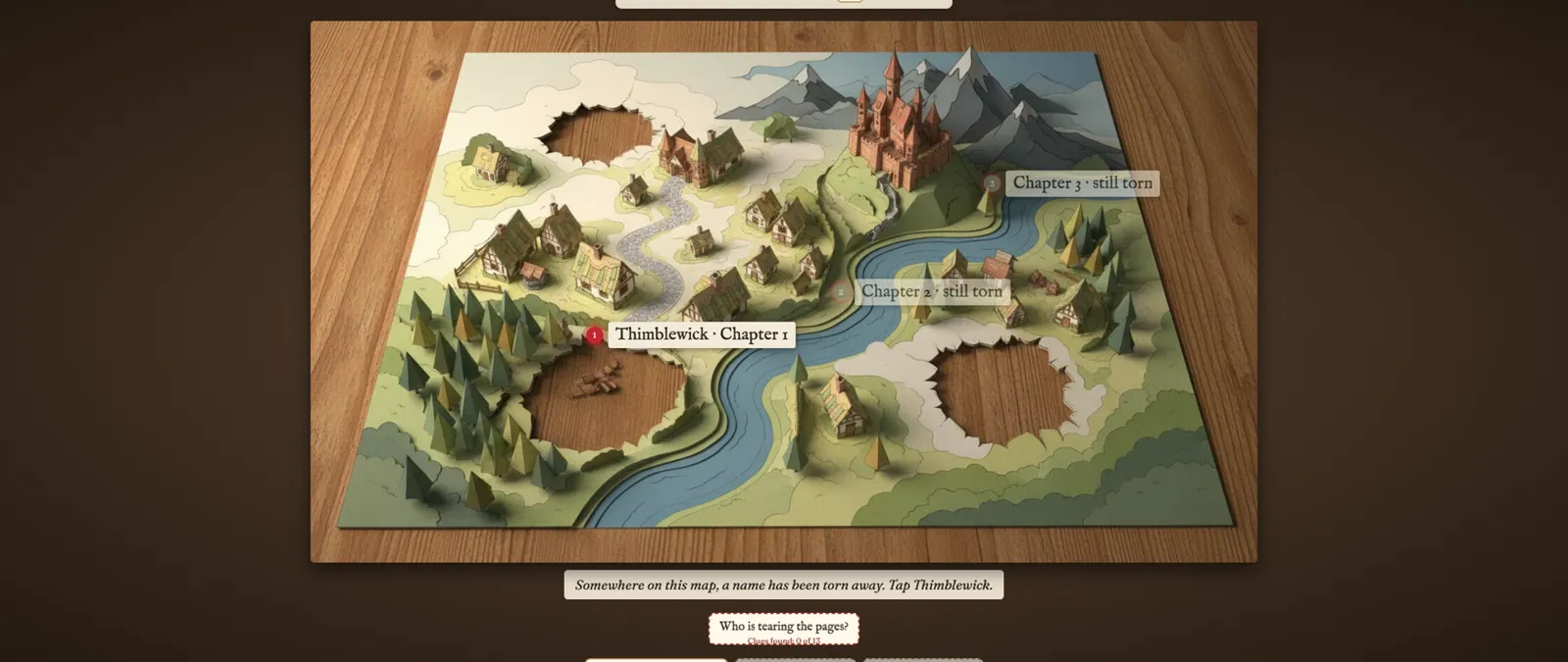 The torn map of the kingdom