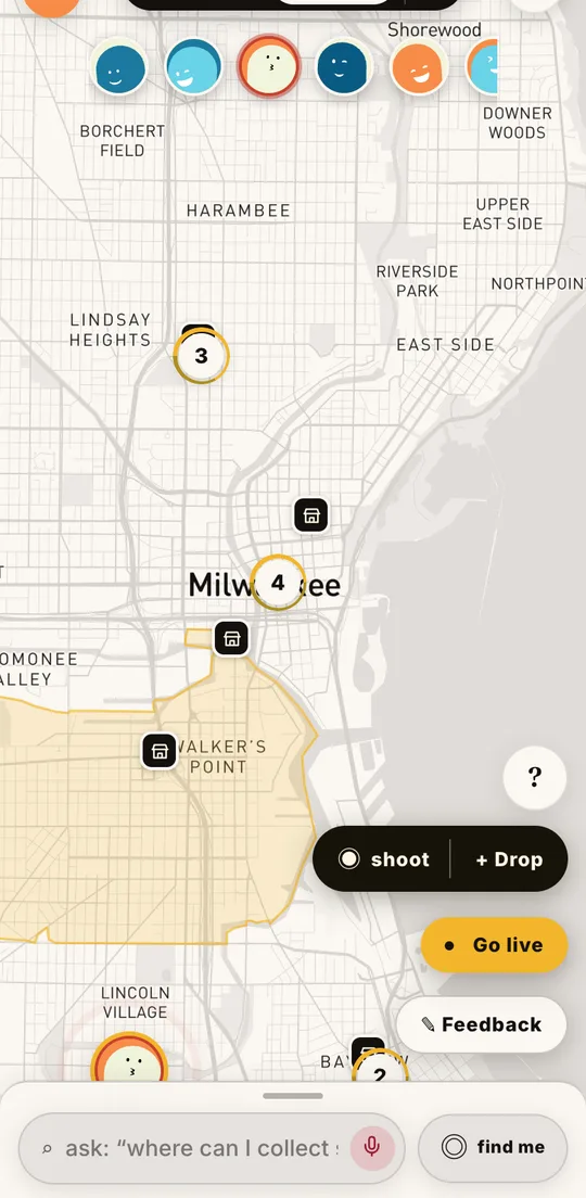 The For You lens on the map
