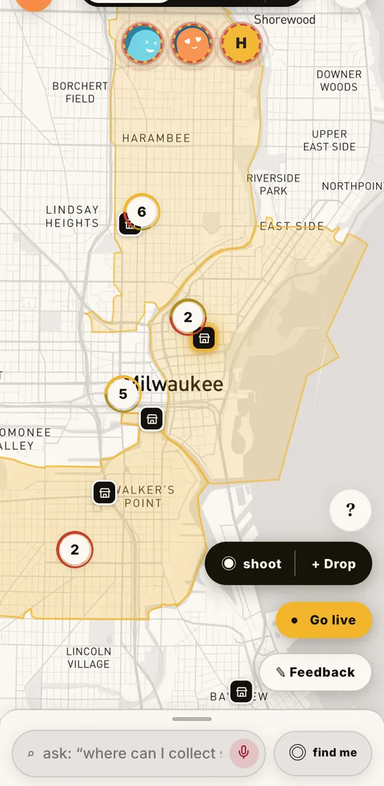 GM Spaces: the live map of Milwaukee
